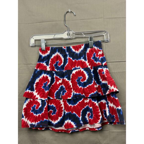 Girls Patriotic "Let's Celebrate" Sleeveless Shirt and Skirt Set, Size 7/8 - Picture 5 of 7